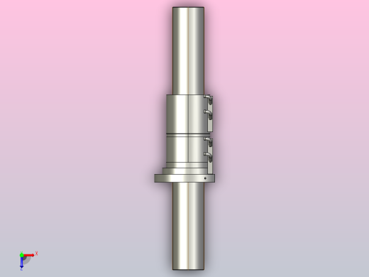 CMFZD16025-5滚珠丝杆3D模型俯视缩略图