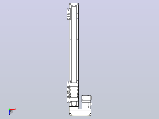 滚珠丝杠直线轴内置导轨TPA-GCR-40-1210C-L350-ML-M10-N3俯视缩略图