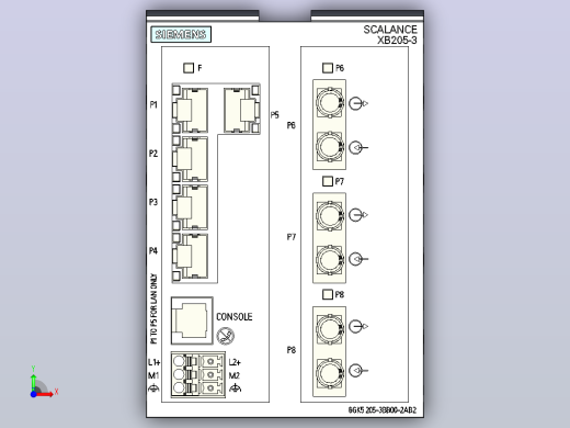 西门子-SCALANCE XB 205-3 6gk 5 205-3bb 00-2ab 2前视缩略图