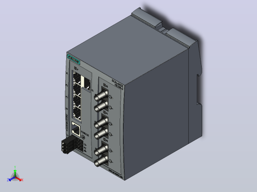 西门子-SCALANCE XB 205-3 6gk 5 205-3bb 00-2ab 2正等轴测缩略图