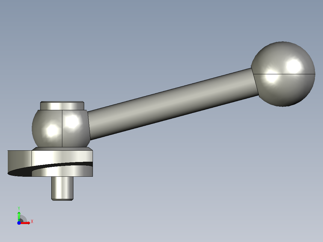 GN 918.2 凸轮式锁紧杆[GN_918.2-50-KV-L]前视图