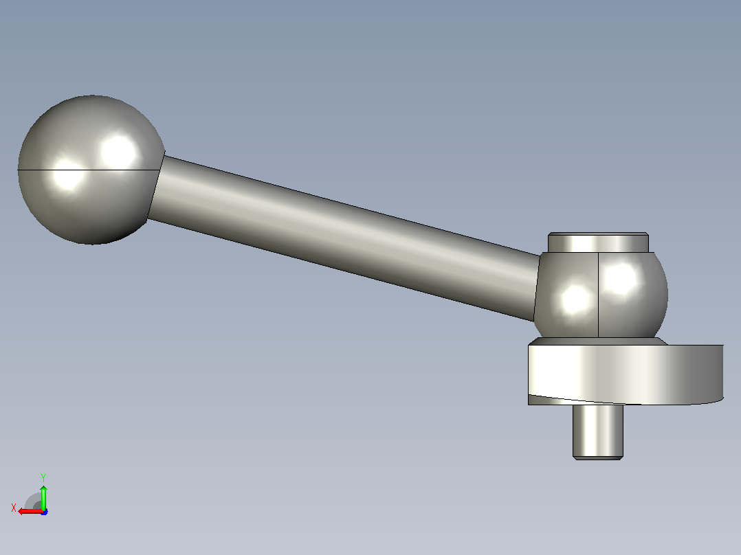 GN 918.2 凸轮式锁紧杆[GN_918.2-50-KV-L]后视图