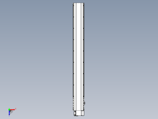 皮带直线轴半封闭可选导轨TPA-HNB-202D-140-L1550-RP-C-P75-N3俯视缩略图