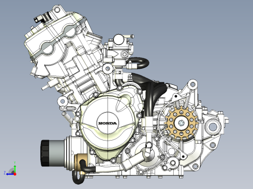 CBR600RR发动机右视缩略图