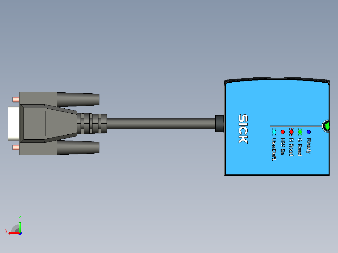 CLV601条码扫描器后视图