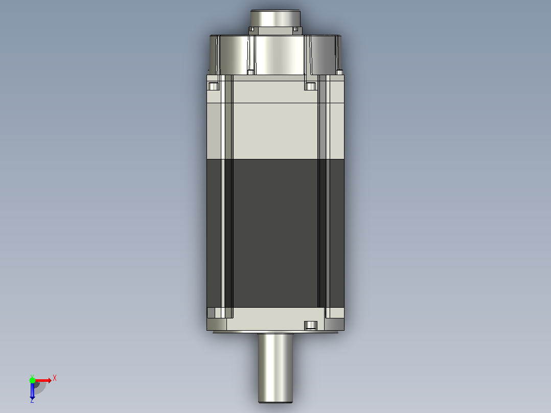 带制动器的交流伺服电机HF-JP15K1MB_A三菱电机俯视图