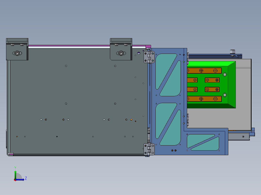 弹出式电池自动充电机构sw18左视图
