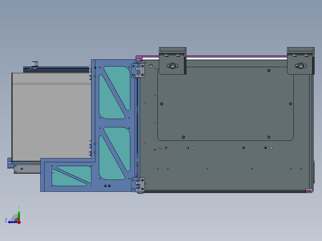 弹出式电池自动充电机构sw18右视图