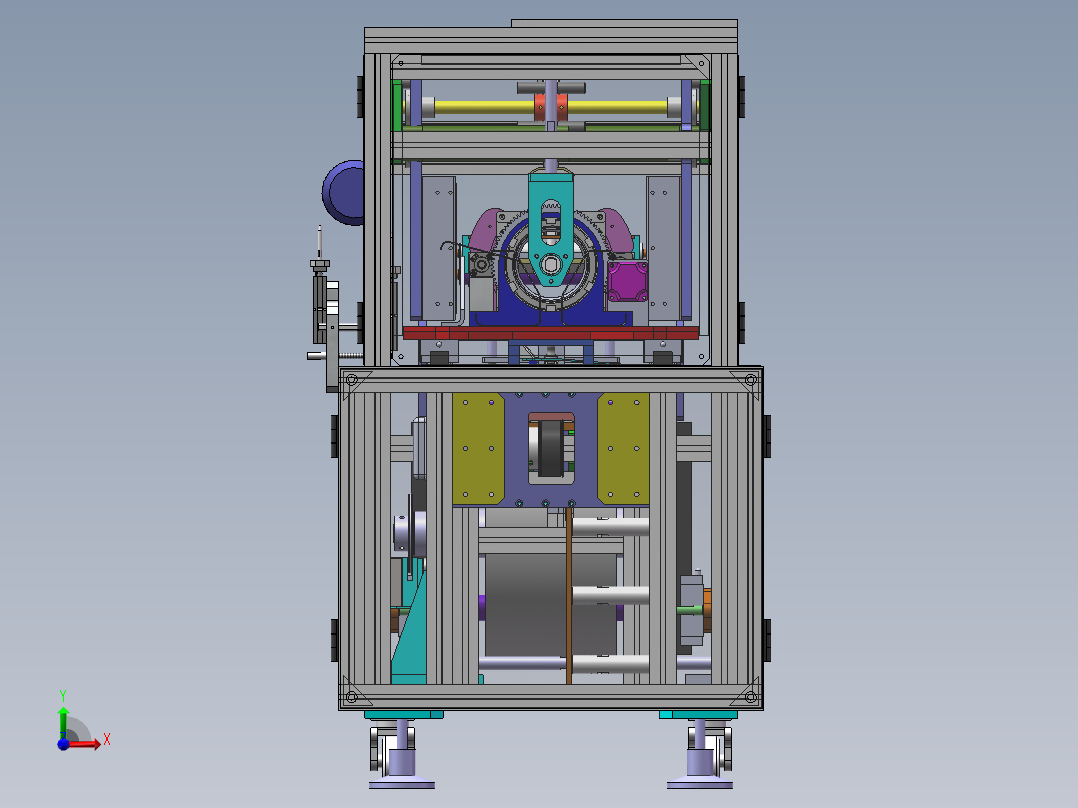 一次性纸杯塑料杯叠杯套膜包装机sw16可编辑左视图