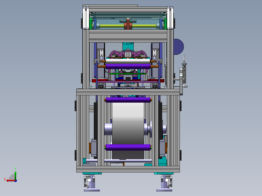 一次性纸杯塑料杯叠杯套膜包装机sw16可编辑右视图