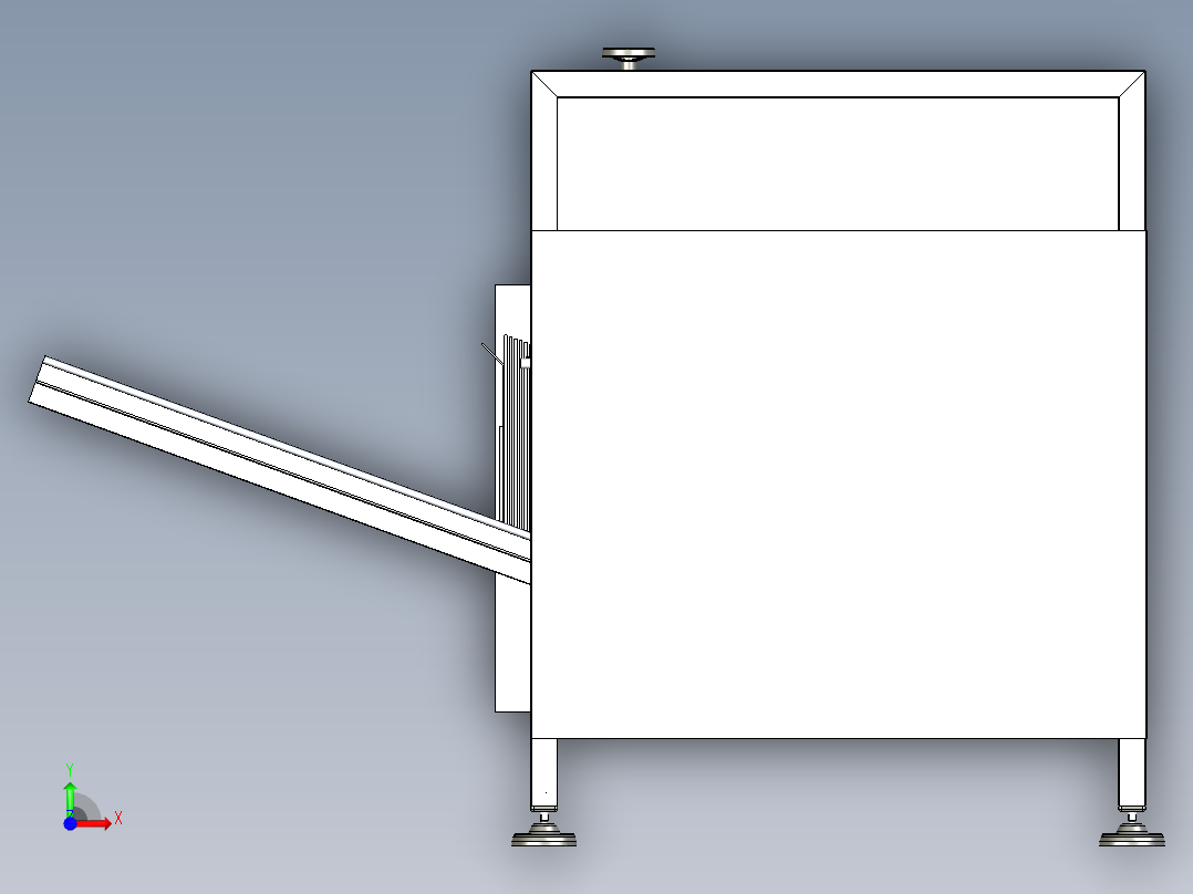纸箱成型机 3D图纸 3D模型 设计素材参考资料step格式文件前视图