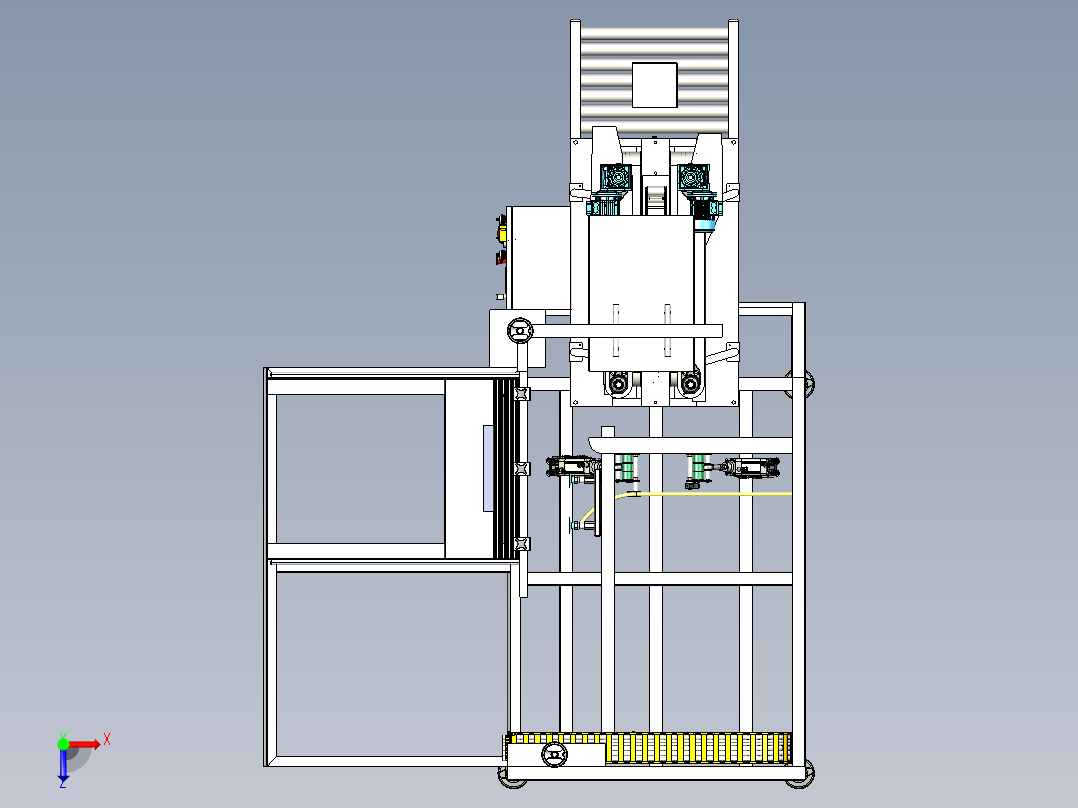 纸箱成型机 3D图纸 3D模型 设计素材参考资料step格式文件俯视图
