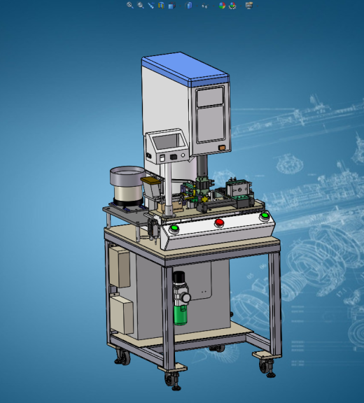 自动电子伺服压力机3D数模图纸 Solidworks设计 附STP缩略图
