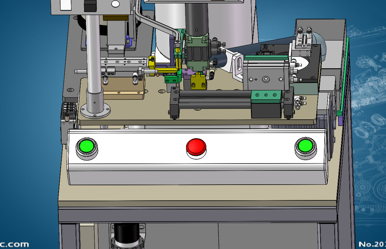 自动电子伺服压力机3D数模图纸 Solidworks设计 附STP