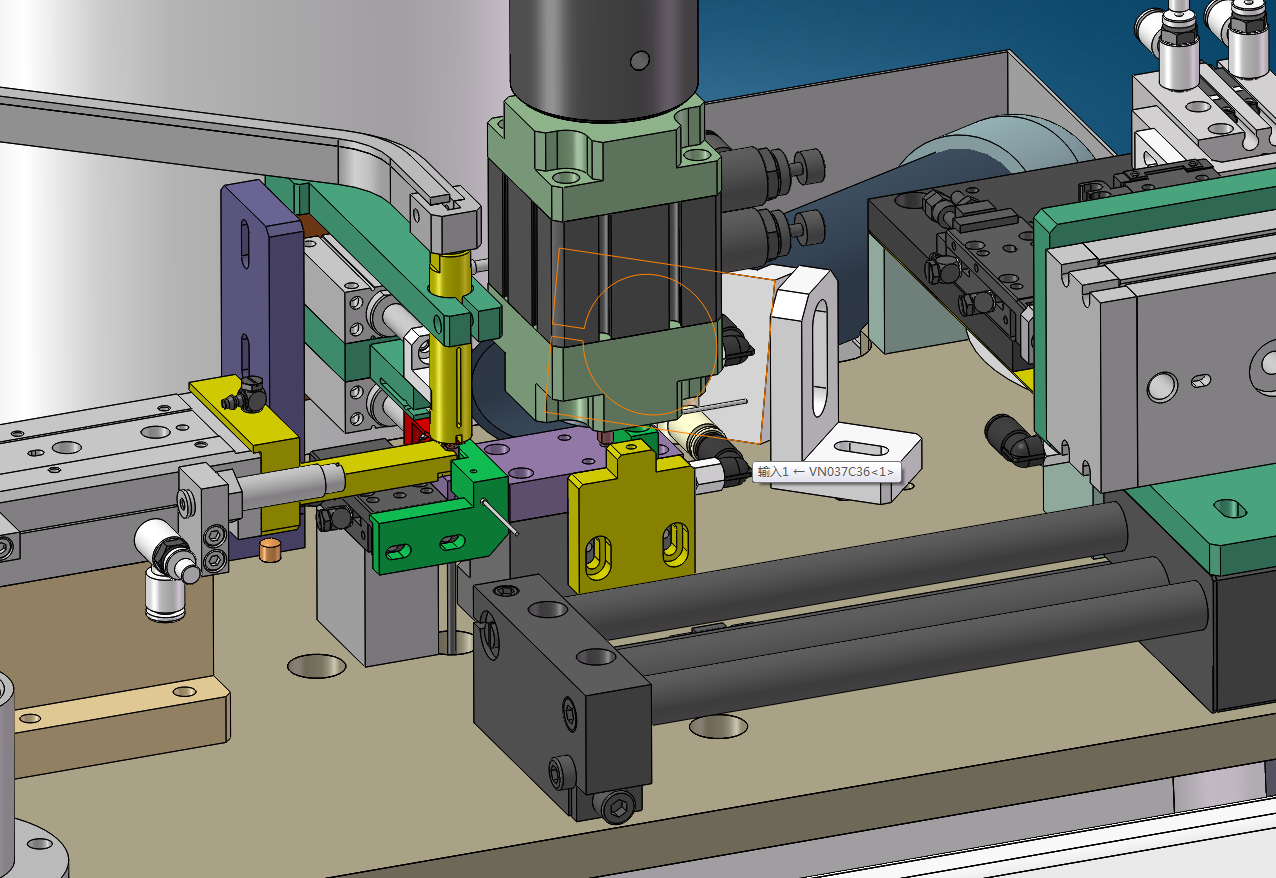自动电子伺服压力机3D数模图纸 Solidworks设计 附STP