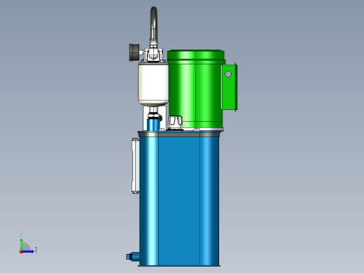 油泵 3D模型左视缩略图