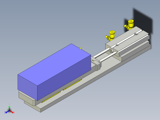 使用气缸的单轴组件