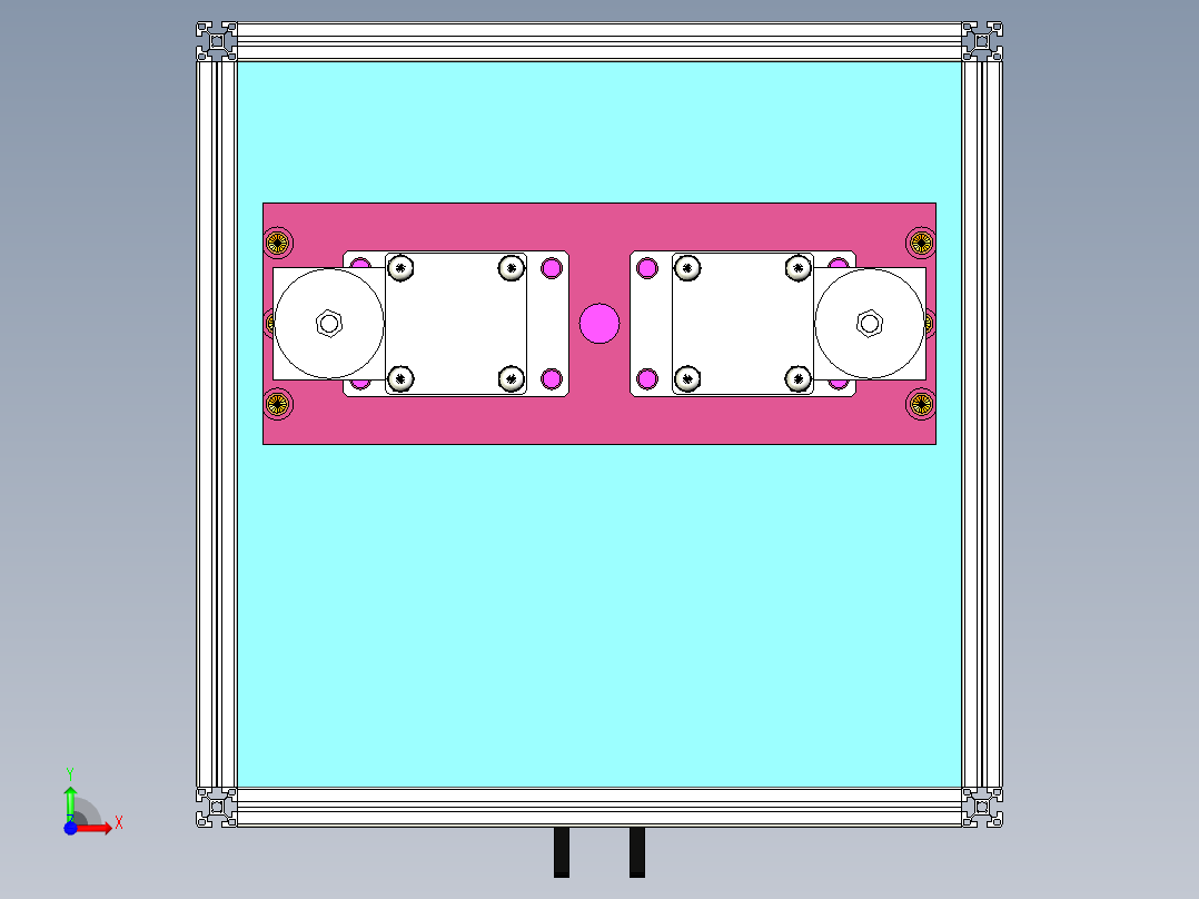 Foring machine设备成型机前视图