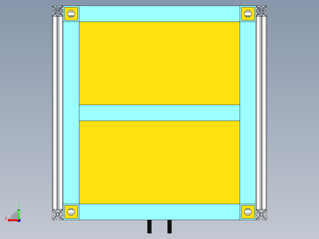Foring machine设备成型机后视图