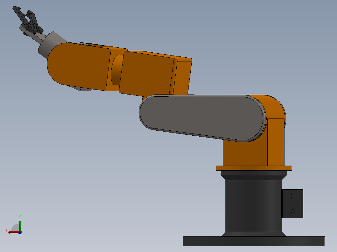 ROB-OP机械臂模型图后视图