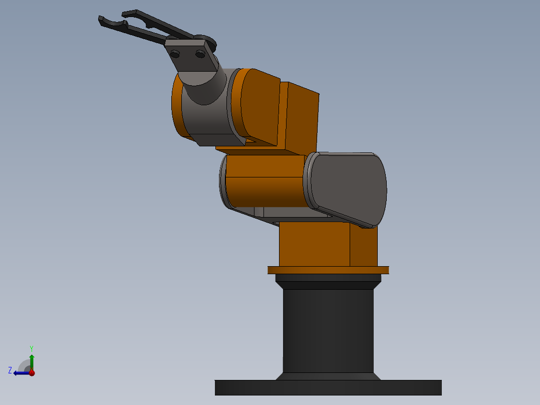 ROB-OP机械臂模型图右视图