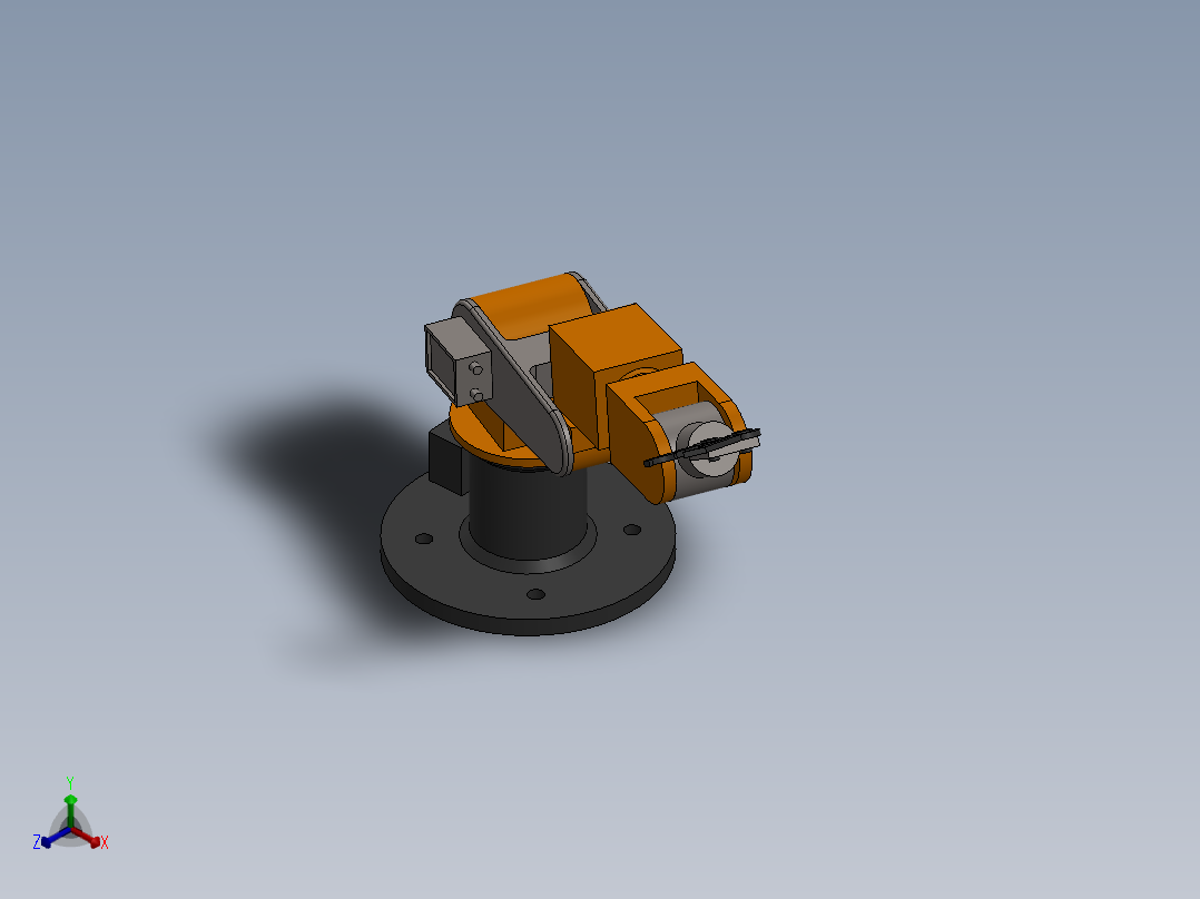 ROB-OP机械臂模型图正等轴测图