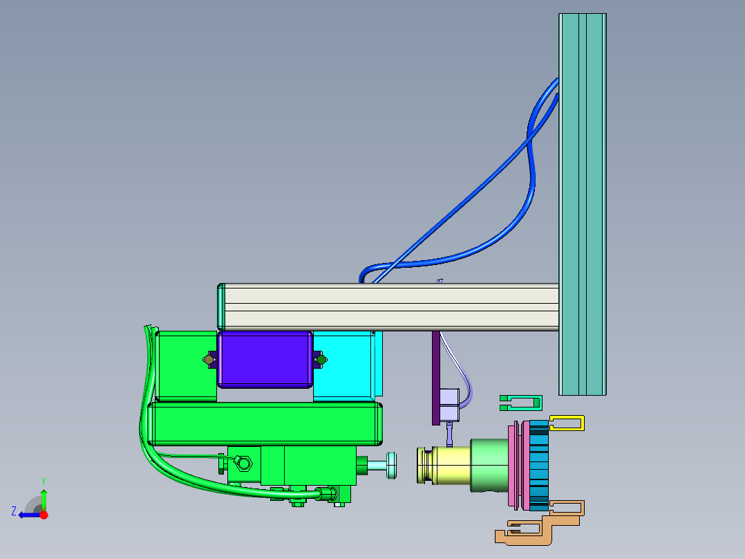 电动软木塞打塞机右视图