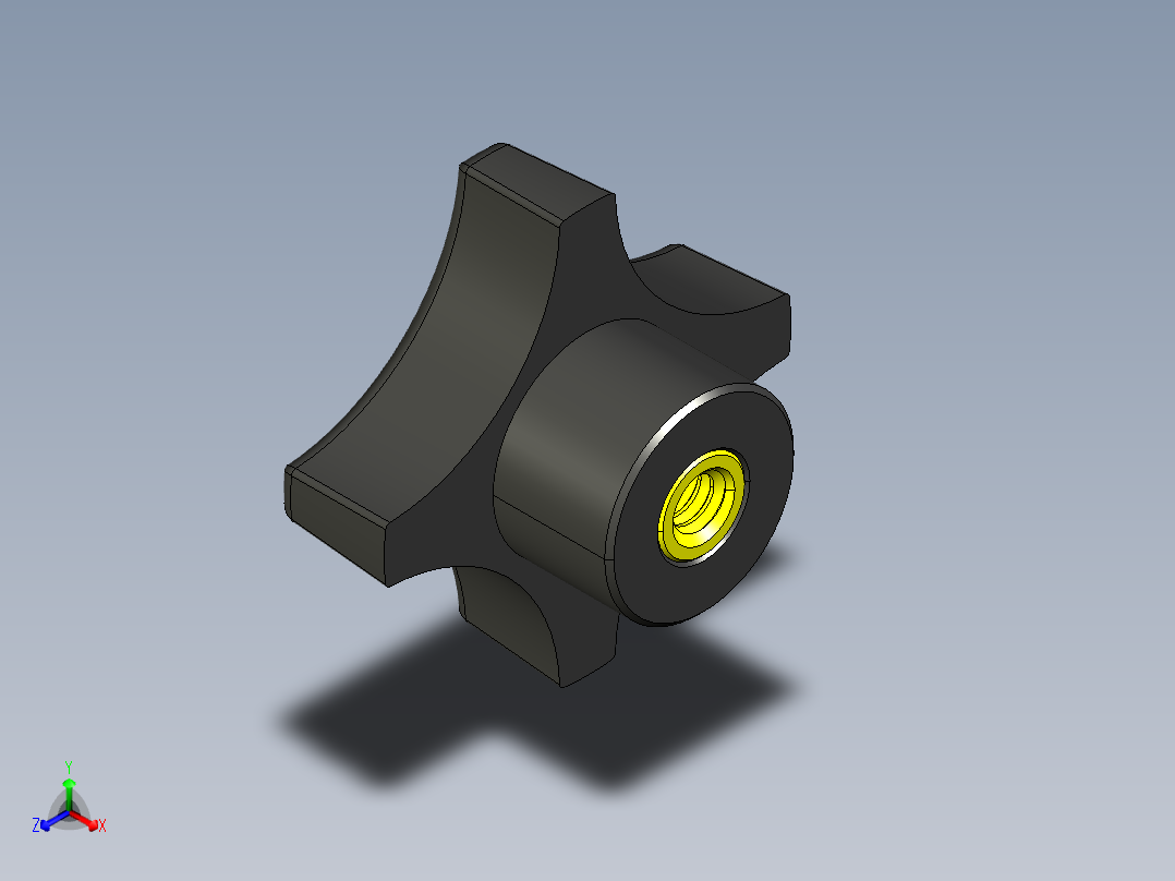 塑料旋钮-Plastic Hand Knob 285-301.STEP