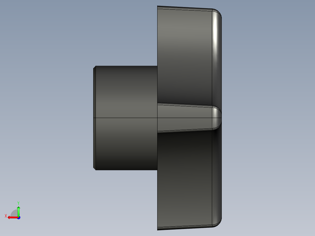 塑料旋钮-Plastic Hand Knob 285-301.STEP后视图