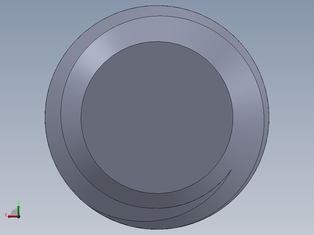UNC 平头紧定螺钉-UNC SET SCREW 0.500 x0.500.SLDPRT后视图