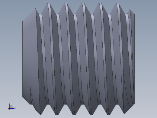 UNC 平头紧定螺钉-UNC SET SCREW 0.500 x0.500.SLDPRT左视缩略图