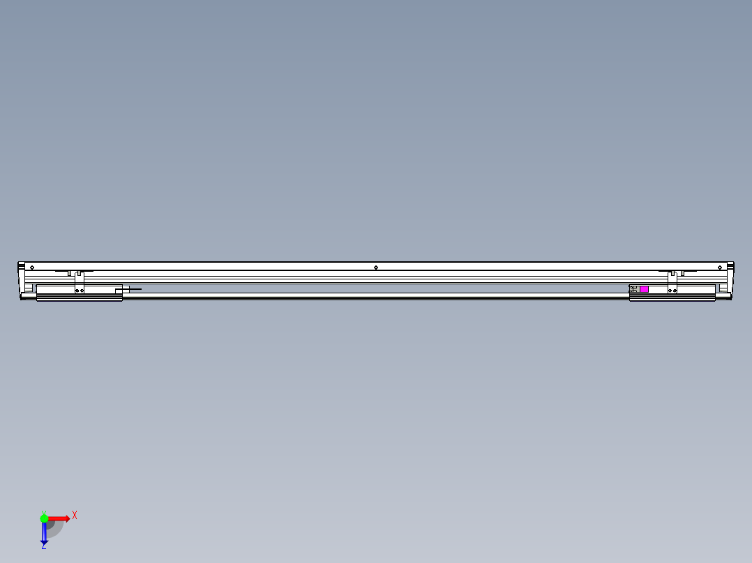 威洛博VL系列3d模型模组2VL14S2Y-S1050俯视图