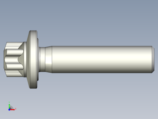 六角螺钉-Hexalobular_screw-M14-60-53-18-30-18.stp前视缩略图