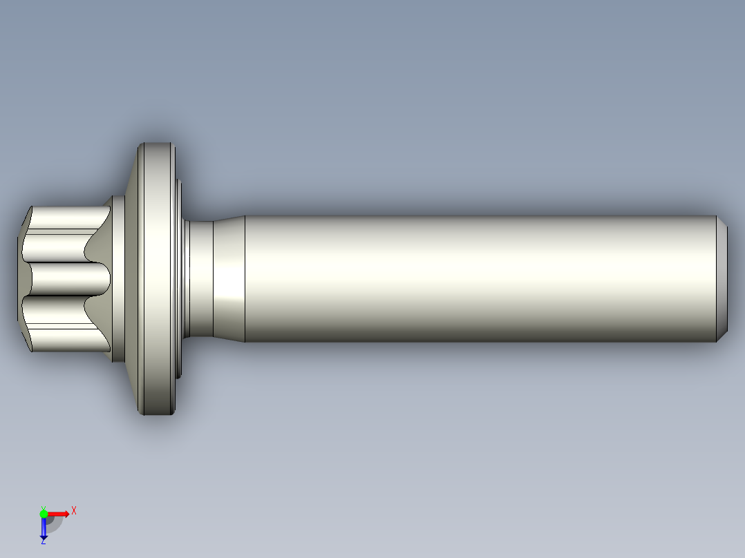 六角螺钉-Hexalobular_screw-M14-60-53-18-30-18.stp俯视图