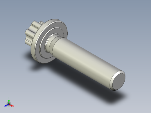 六角螺钉-Hexalobular_screw-M14-60-53-18-30-18.stp正等轴测缩略图