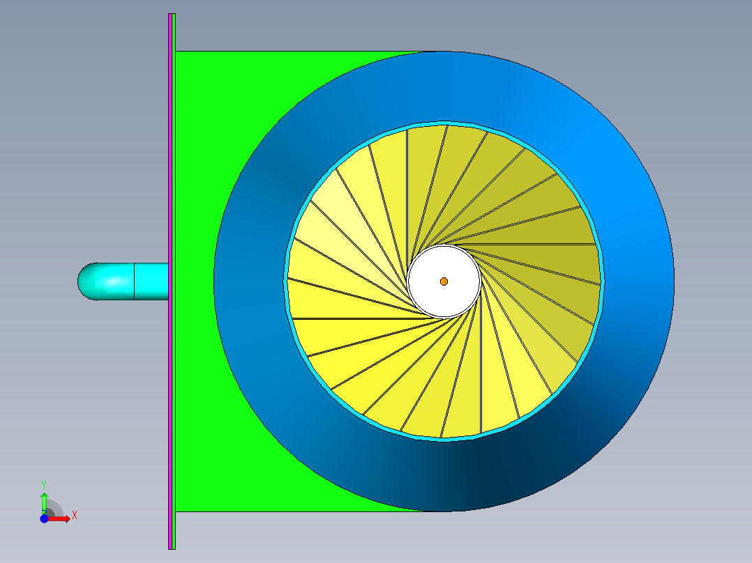 旋流除雾装置前视图