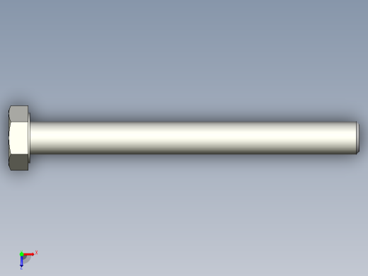 螺栓DIN 931 -大集合（第一部分-M3-M12）俯视缩略图