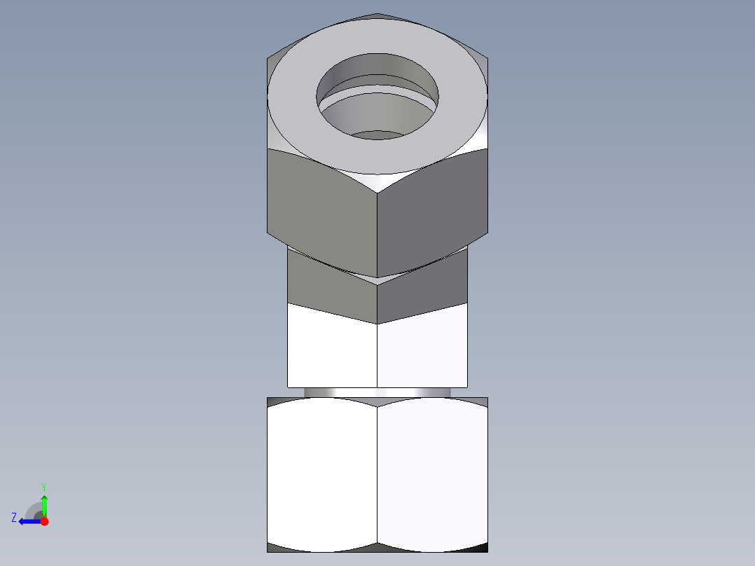 卡套式工业通用硬管接头EO_Swivel_nut_45_deg_elbow_EV15ZL71右视图