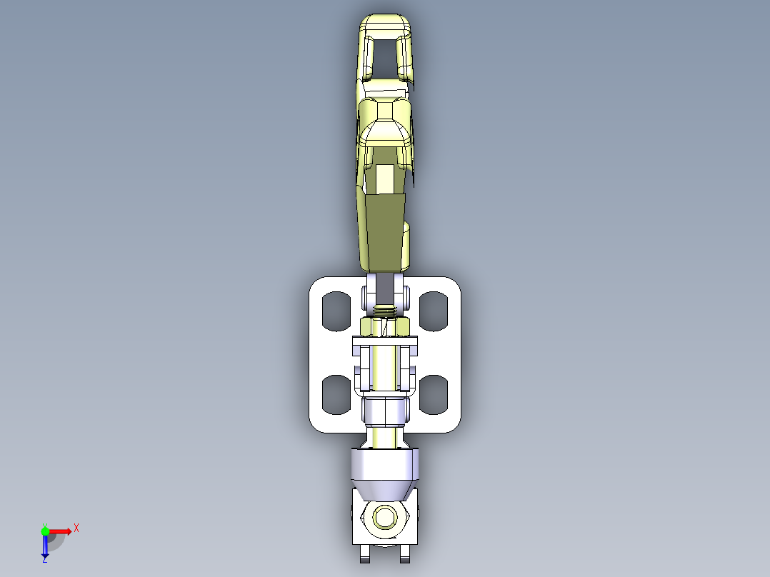 德克斯TUNKERS气缸数模T2-05U俯视图