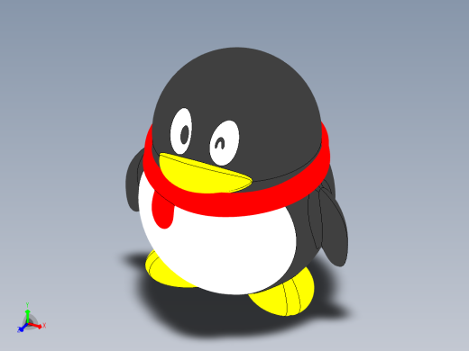 QQ企鹅3D模型