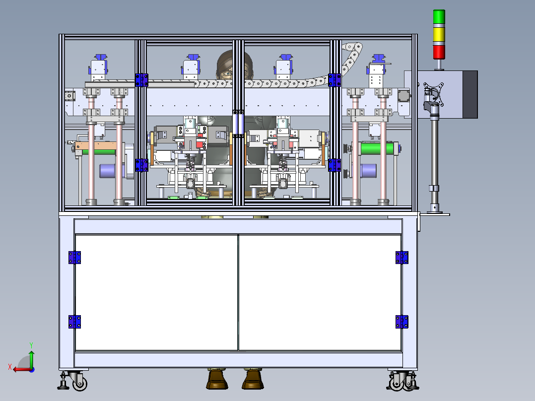 手机外壳抛光机后视图