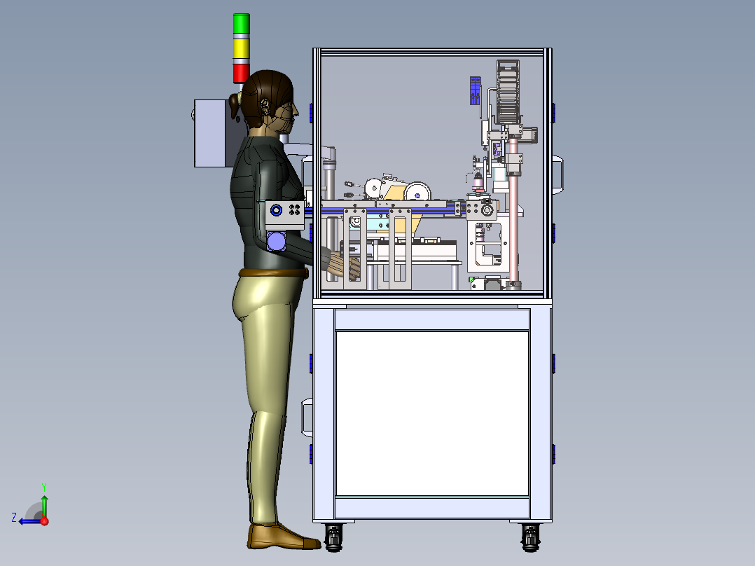手机外壳抛光机右视图
