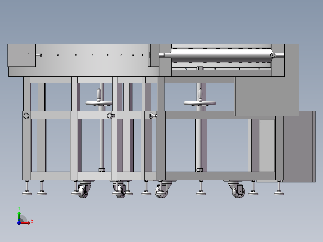 90度弯机前视图