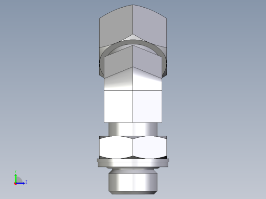 卡套式工业通用硬管接头EO_Adjustable_locknut_45_deg_elbow_VEE12LMCF左视缩略图