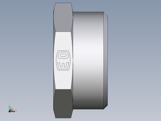 卡套式工业通用硬管接头EO_Blanking_plug_for_tube_ends_ROV35L71X前视缩略图