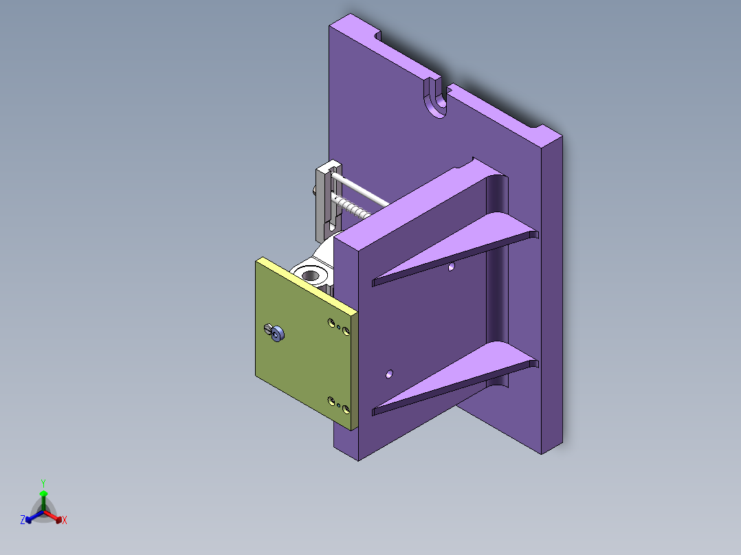 左支座加工工艺及钻M8孔夹具设计【含三维】正等轴测图