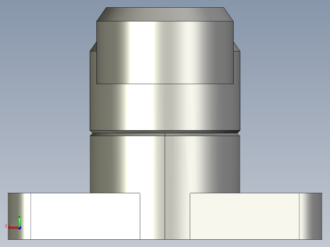 凸緣張力器(自動張力型)FLT-A-3D多系列多零件图纸模型后视图