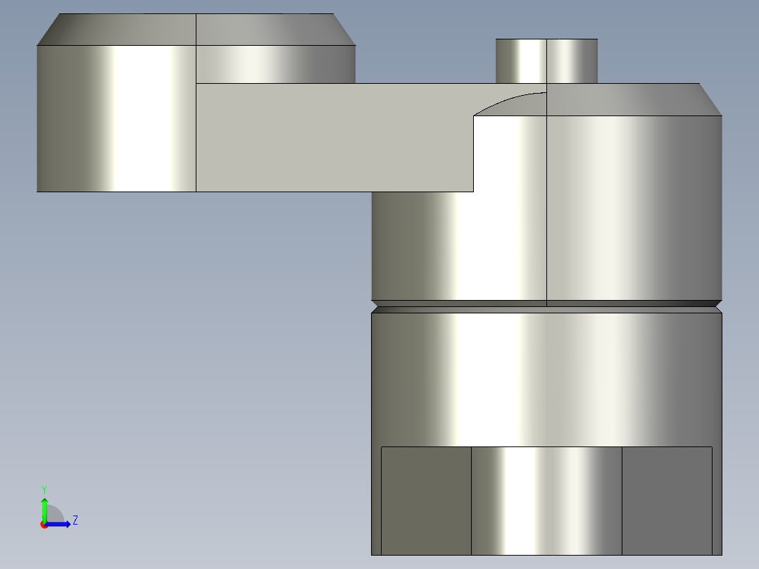 凸緣張力器(自動張力型)FLT-A-3D多系列多零件图纸模型左视图