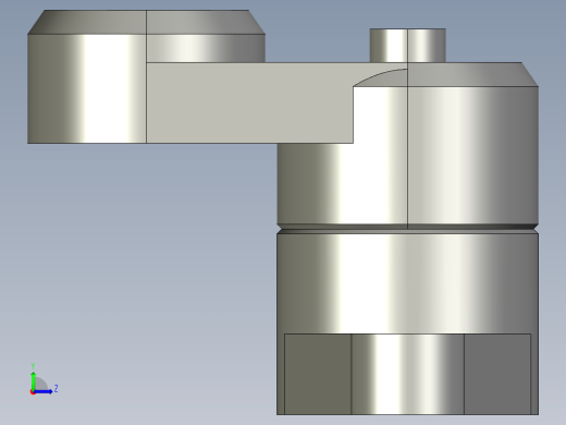 凸緣張力器(自動張力型)FLT-A-3D多系列多零件图纸模型左视缩略图