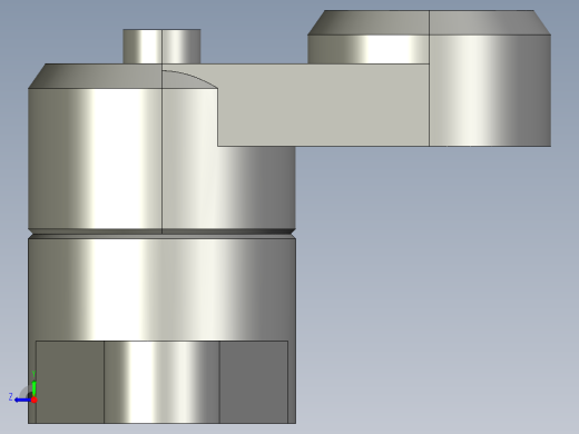 凸緣張力器(自動張力型)FLT-A-3D多系列多零件图纸模型右视缩略图